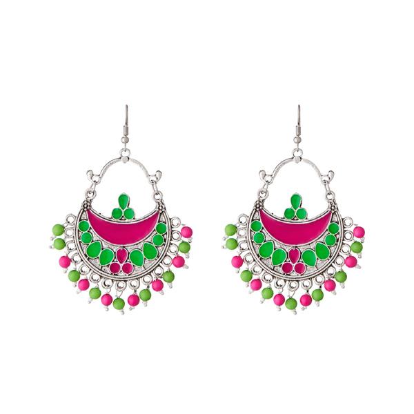 Tip Top Fashions Meenakari Beads Afghani Earrings - 1311210F