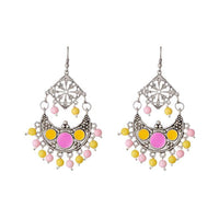 Jeweljunk Meenakari Beads Afghani Earrings - 1311211C