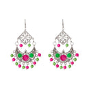 Jeweljunk Meenakari Beads Afghani Earrings - 1311211E