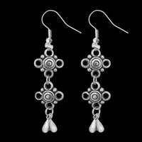 Jeweljunk Oxidised Dangler Earrings - 1311233