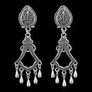 Jeweljunk Oxidised Beads drop Dangler Earrings - 1311243