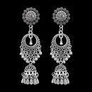Jeweljunk Oxidised Dangler Jhumki Earrings - 1311252