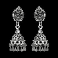 Jeweljunk Oxidised Beads Drop DanglerJhumki Earrings - 1311255