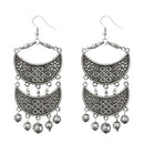 Jeweljunk  Silver Plated Drop Dangler Earrings - 1311261