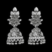 Jeweljunk Oxidised Beads Drop DanglerJhumki Earrings - 1311267