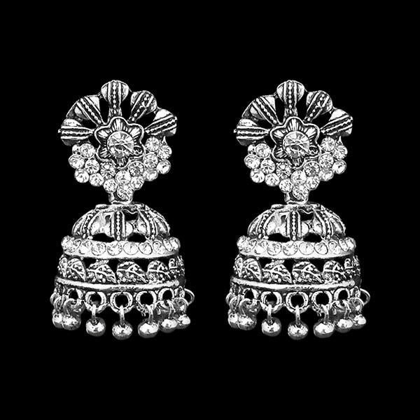 Jeweljunk Oxidised Beads Drop DanglerJhumki Earrings - 1311271