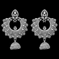 Jeweljunk Oxidised Beads Drop DanglerJhumki Earrings - 1311272
