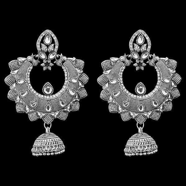 Jeweljunk Oxidised Beads Drop DanglerJhumki Earrings - 1311272