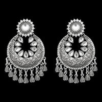 Jeweljunk Oxidised Afghani Earrings - 1311274