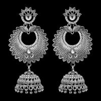 Jeweljunk Oxidised DanglerJhumki Earrings - 1311276