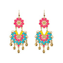 Jeweljunk Multi Color Meenakari Afghani Earrings - 1312401B