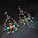 Jeweljunk Kundan Stone Oxidised Dangler Earrings