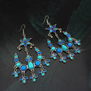 Jeweljunk Kundan Stone Oxidised Dangler Earrings