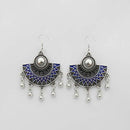 Jeweljunk Oxididsed Plated Afghani Earrings - 1312527A