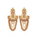 Kriaa AD Stone Gold Plated Dangler Earrings - 1312921A