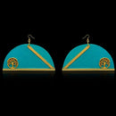 Urthn Blue Gold Plated Dangler Earrings - 1313201B