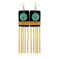 Urthn Zinc Alloy Gold Plated Hanging Earrings - 1313203A