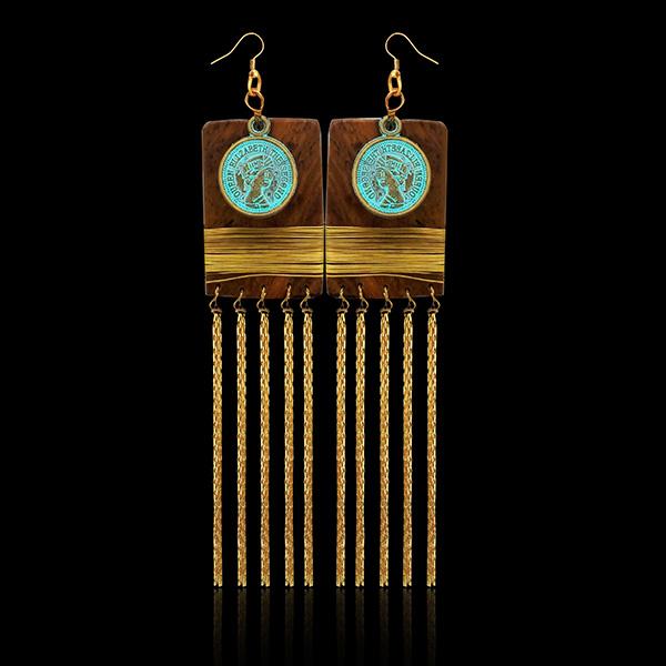 Urthn Gold Plated Dangler Earrings - 1313203C