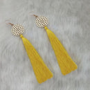 Jeweljunk Yellow Gold Plated Plated Tassel Earrings - 1313325C