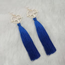 Jeweljunk Thread Gold Plated Heart Design Tassel Earrings - 1313328D