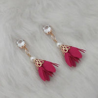 Jeweljunk Pink Thread Gold Plated Earrings - 1313335C