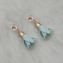 Jeweljunk Gold Plated Blue Thread Earrings - 1313336E