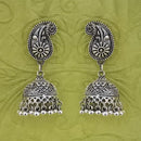 Jeweljunk Oxidised Beads Jhumki Earrings - 1314590
