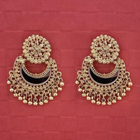 Jeweljunk Gold Plated Mirror Dangler Earrings - 1314750