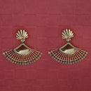 Jeweljunk Gold Plated Mirror Dangler Earrings - 1314753