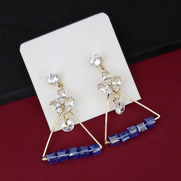 Urthn Crystal Stone Gold Plated Dangler Earring - 1315832A