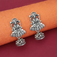 Jeweljunk Oxidised Plated Jhumki Earrings  - 1316006