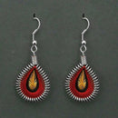 Tip Top Fashions Rhodium Plated Multi Thread Dangler Earrings  - 1316102E