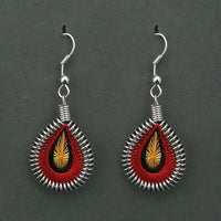 Tip Top Fashions Rhodium Plated Multi Thread Dangler Earrings  - 1316102E