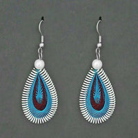 Tip Top Fashions Rhodium Plated Multi Thread Dangler Earrings  - 1316106B