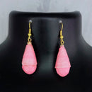 Kriaa Antique Gold Plated Thread Dangler Earrings