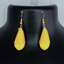 Kriaa Antique Gold Plated Thread Dangler Earrings