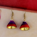 Jeweljunk Multi Gold Plated Thread Earrings