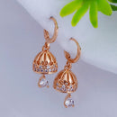 JB Arts Gold Plated AD Stone Jhumki Earrings