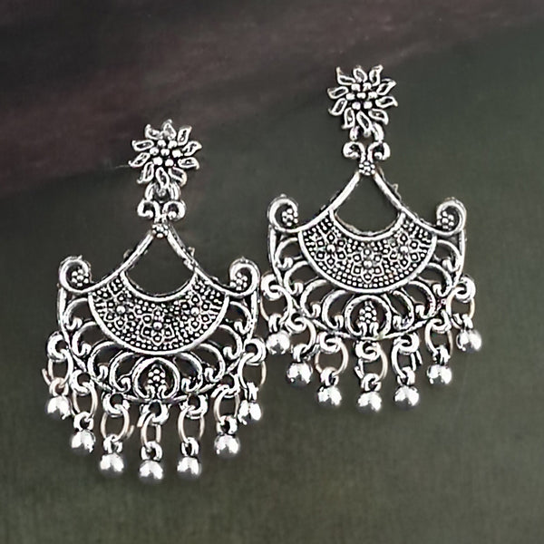 Woma Oxidised Plated Trendy Dangler Earrings