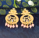 Amina Creation Gold Plated Meenakari Dangler Earrings Assorted Color
