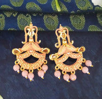 Amina Creation Gold Plated Meenakari Dangler Earrings Assorted Color
