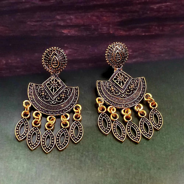 Woma Gold Plated Dangler Earrings  - 1318211A
