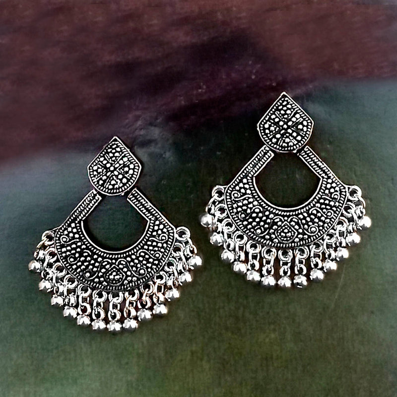 Woma Oxidised Plated Dangler Designer Earrings