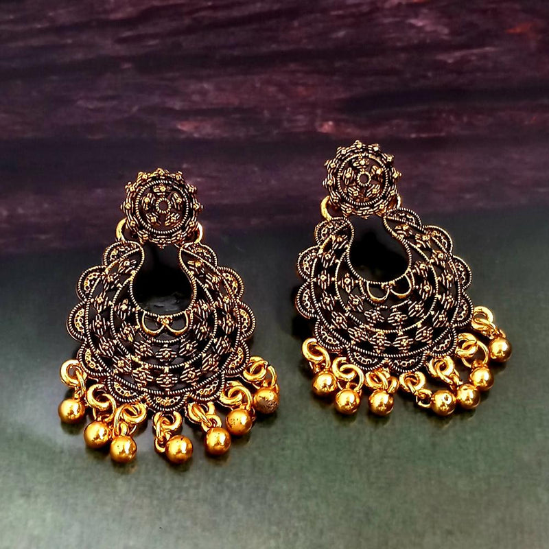 Woma Gold Plated Dangler Earrings  - 1318241A