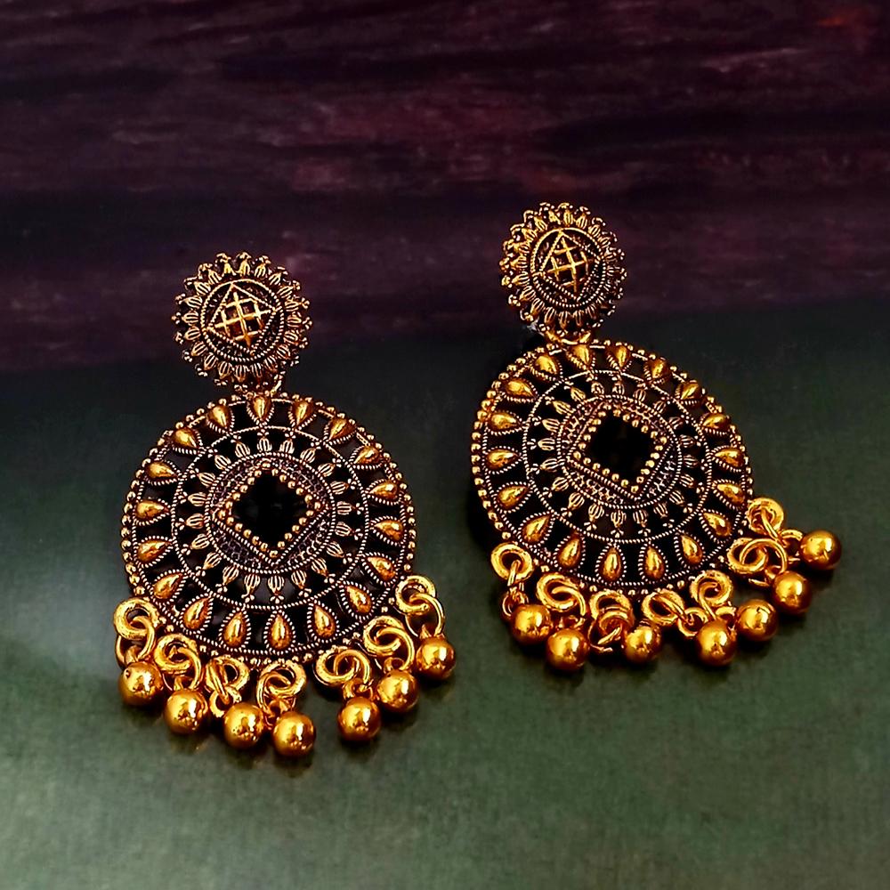 Woma Gold Plated Dangler Earrings  - 1318249A