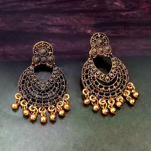 Woma Gold Plated Dangler Earrings  - 1318250A