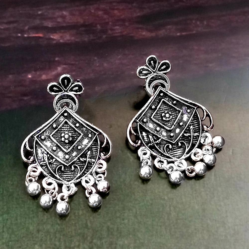 Woma Silver Plated Dangler Earrings  - 1318261