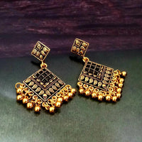 Woma Gold Plated Dangler Earrings  - 1318266A