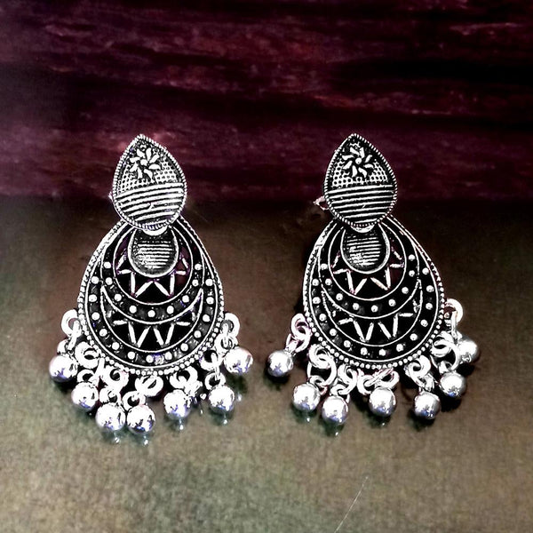 Woma Silver Plated Dangler Earrings  - 1318302