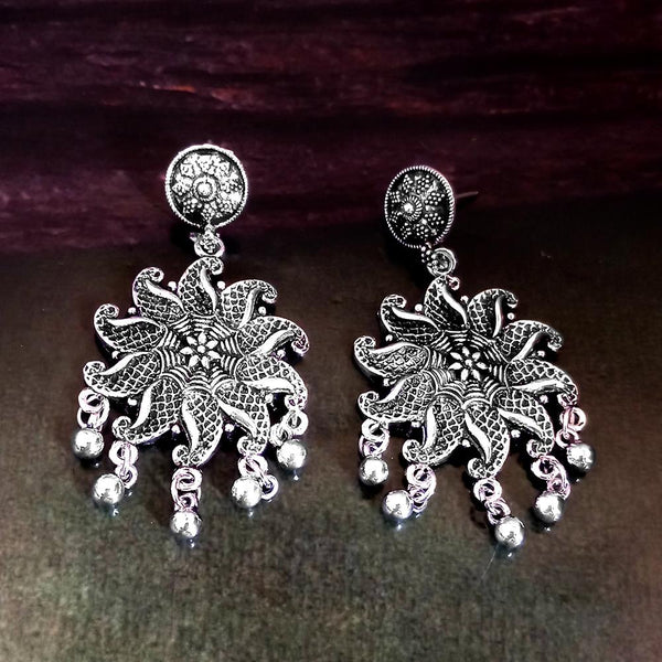Woma Silver Plated Dangler Earrings  - 1318304